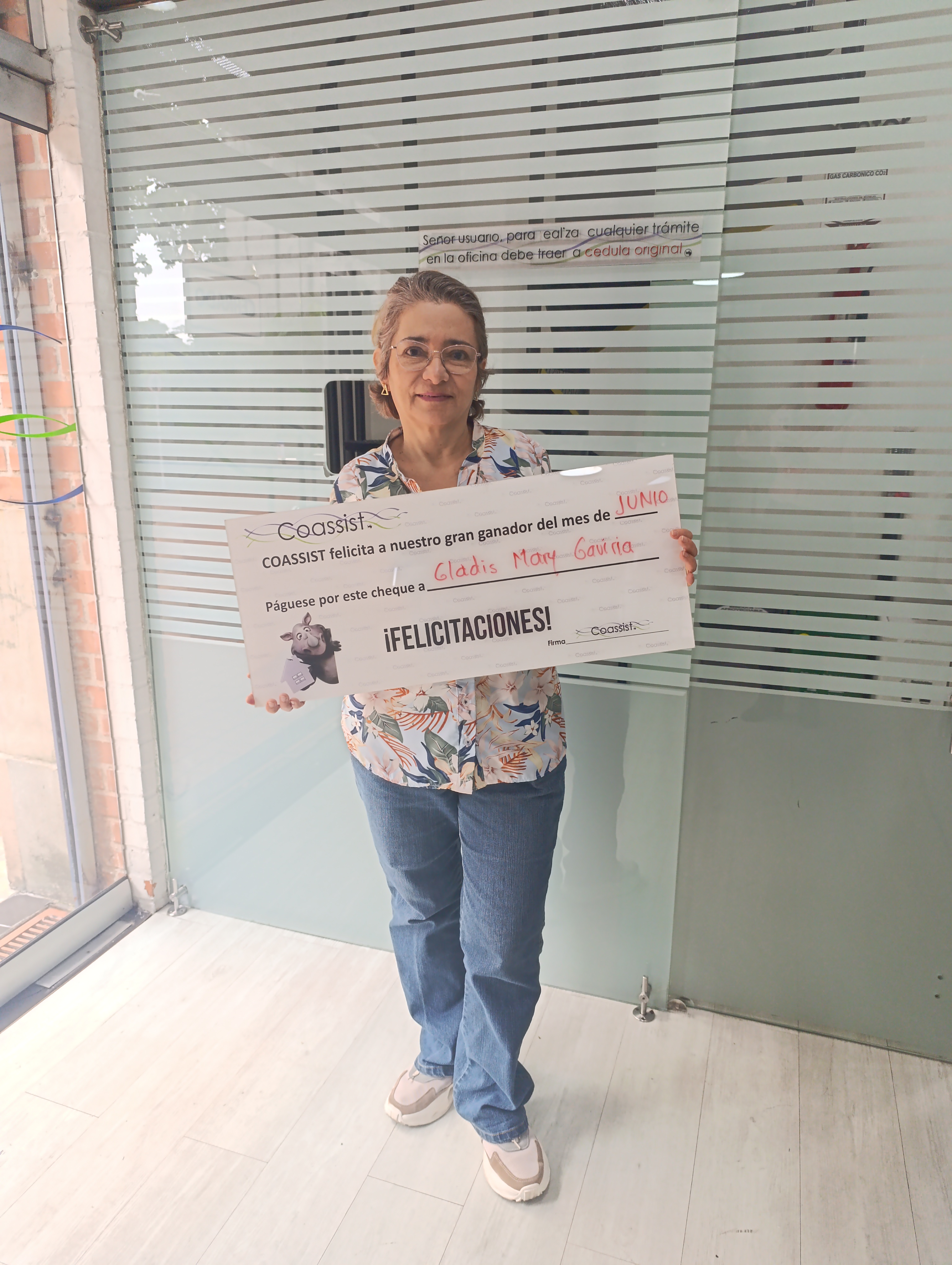 Ganador sorteo Junio