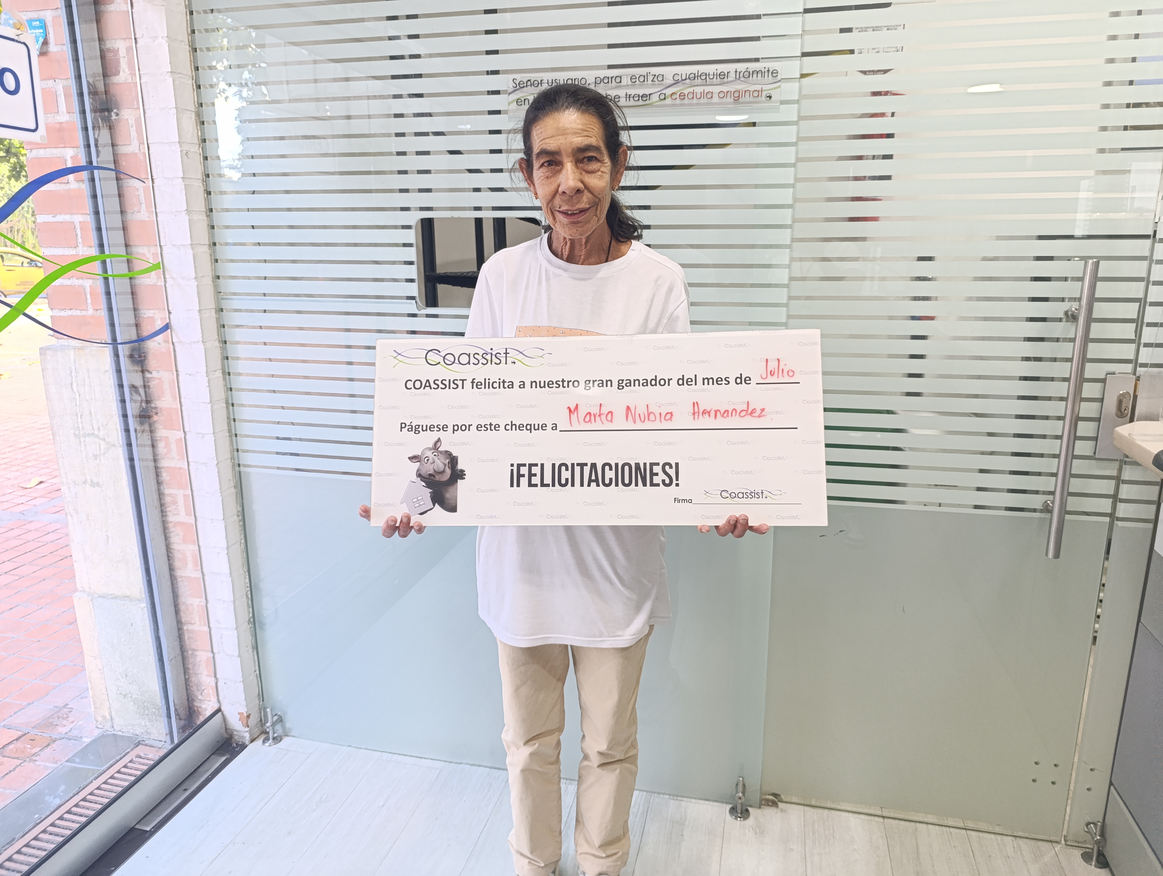 Ganador sorteo sv Julio